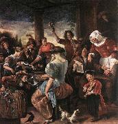 Jan Steen A Merry Party oil painting artist